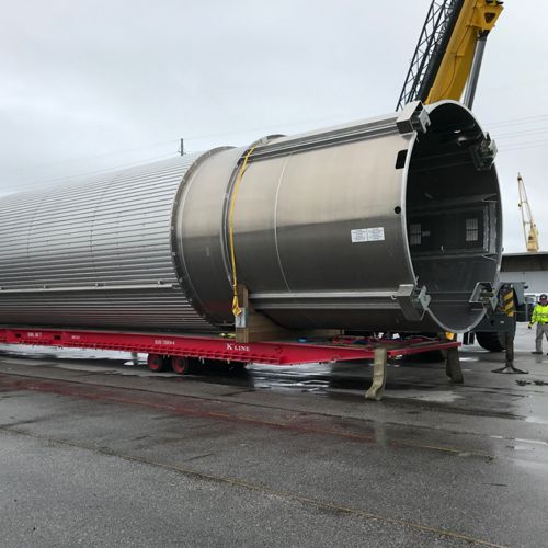 2 Oversize Silos | Ambercor Shipping